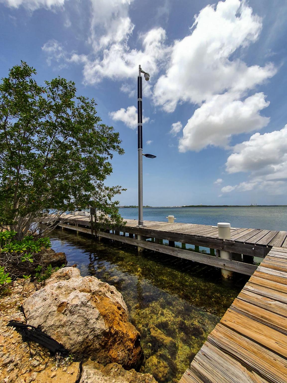 Sea turtle-friendly light at Caribbean with wifi range extender Sea turtle-friendly light at Caribbean with wifi range extender