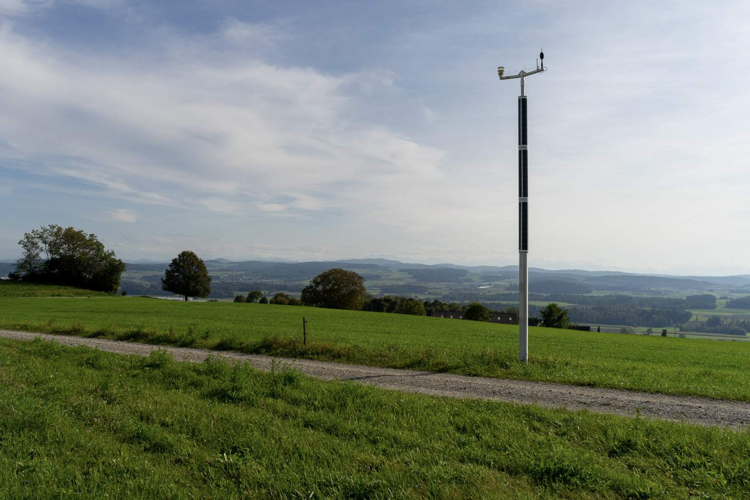Smart solar columns in Switzerland