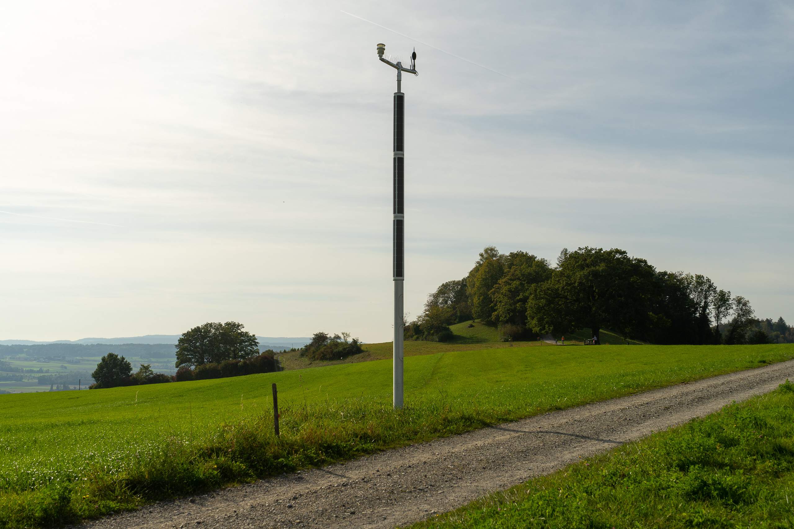 Poteau solaire intelligent Soluxio connecté Poteau solaire intelligent Soluxio connecté