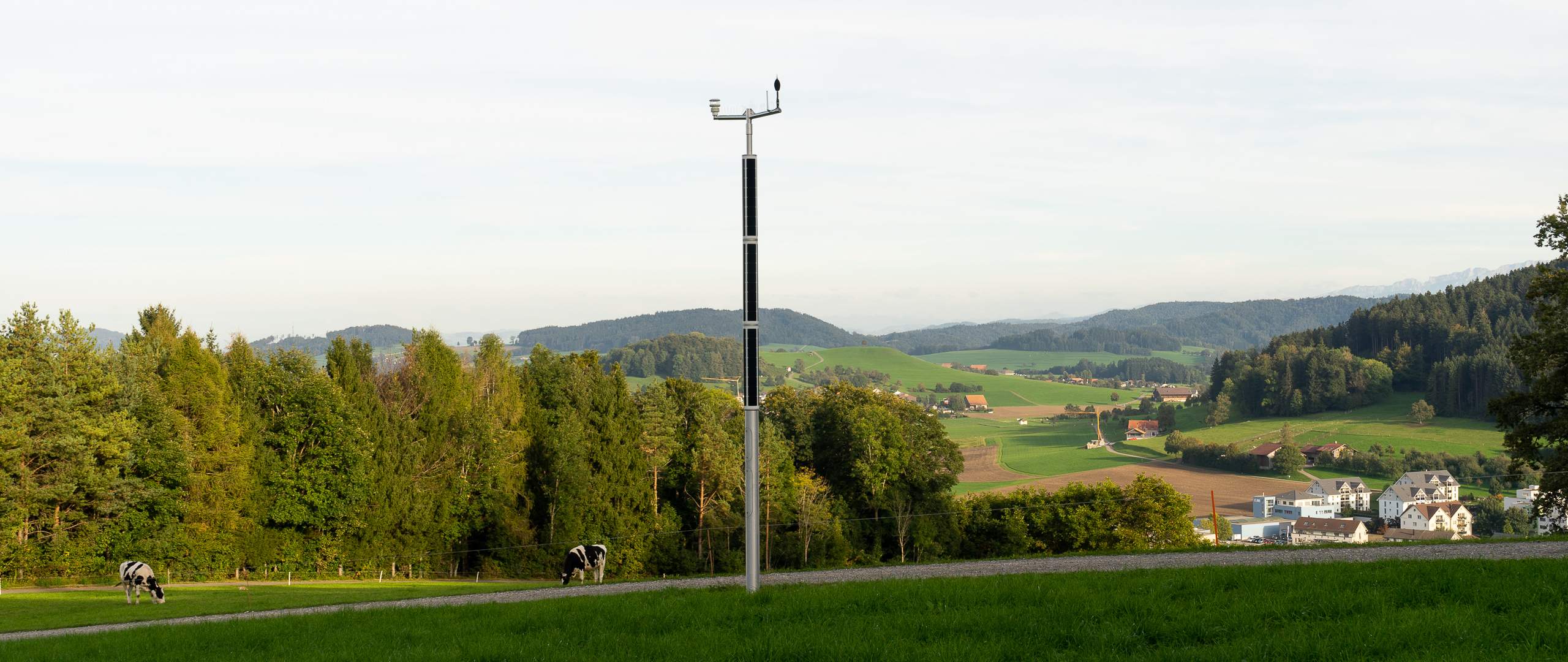 Poteau solaire intelligent Soluxio en Suisse Poteau solaire intelligent Soluxio en Suisse