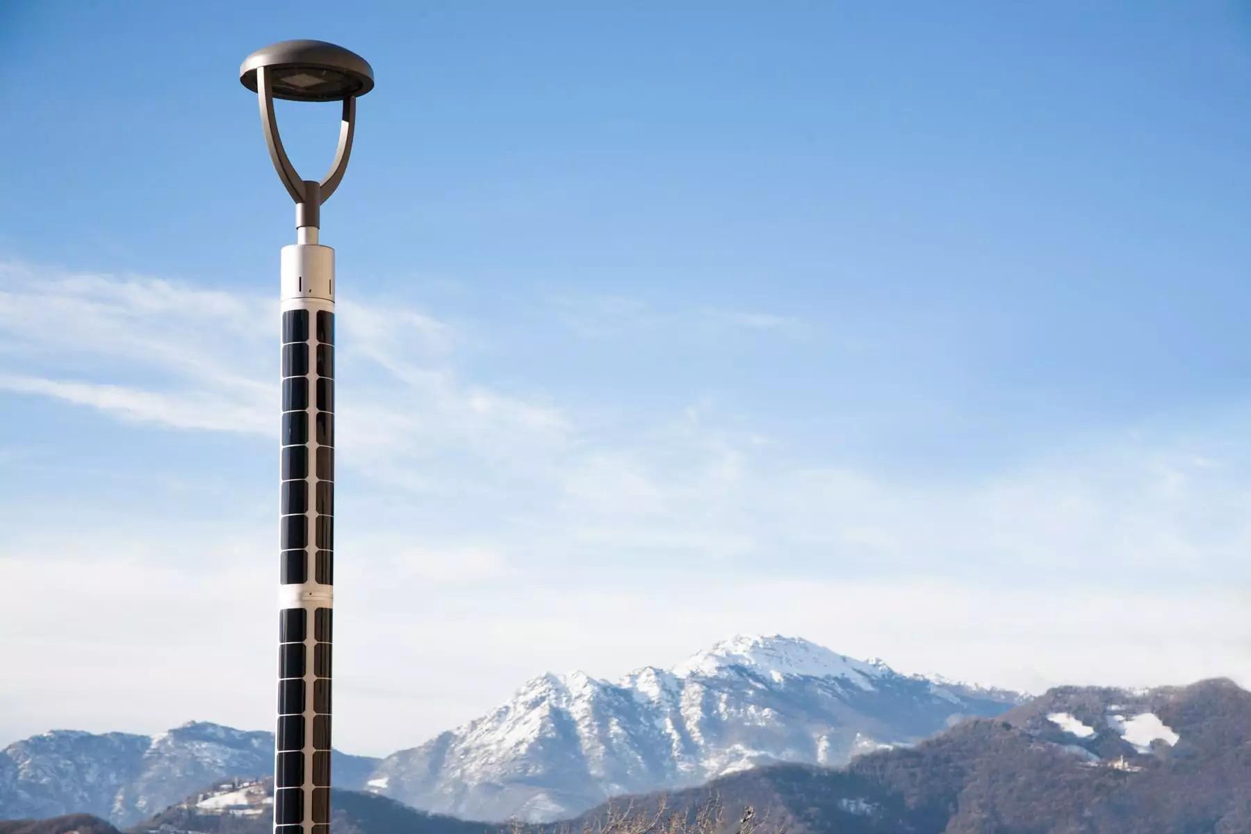 Soluxio-solar-powered-light-post-near-mountains-of-Valembrilla-Italy Soluxio solar powered light post near mountains of Valembrilla Italy